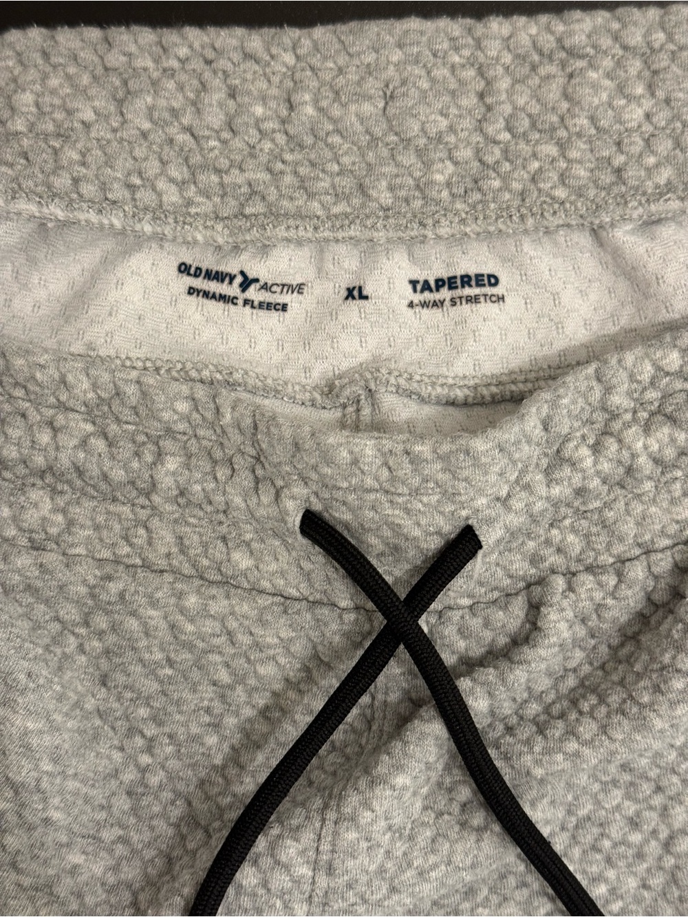 Old Navy Dynamic Fleece Jogger Pants Men’s XL Gray 4-Way Stretch Tapered